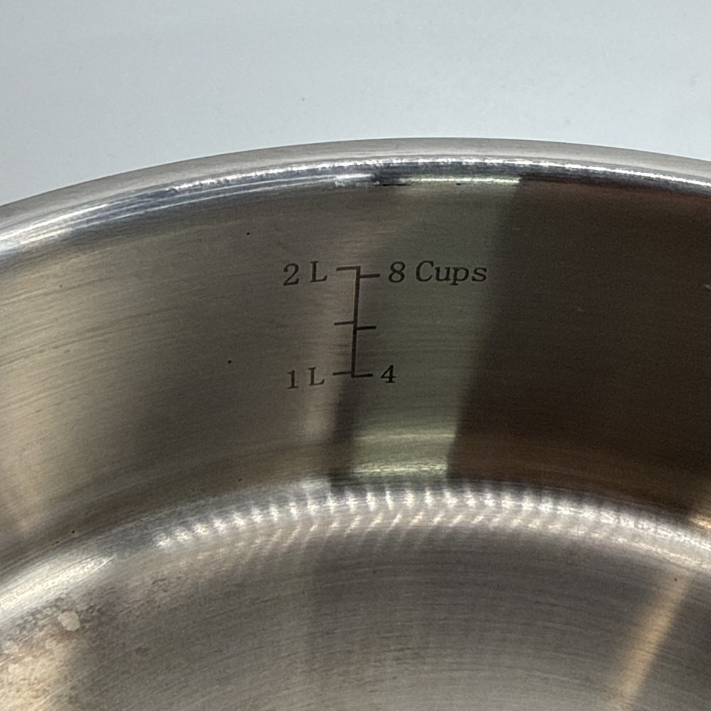 Cuisinart High Impact Bonded Base Induction 3-Pc Saucepan Set White/Gold lids - Picture 8 of 12